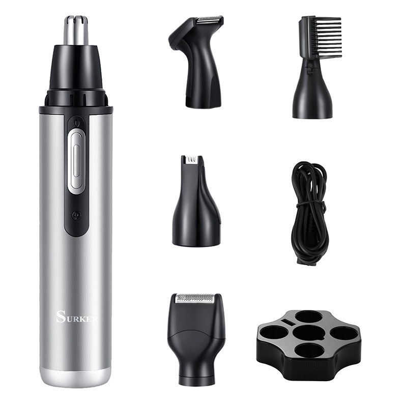 Five-in-one USB Charging Portable Mini Nose Ear Hair Trimmer