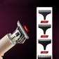 Oil head carving electric hair clipper USB trimming push white aluminum tube hair clipper