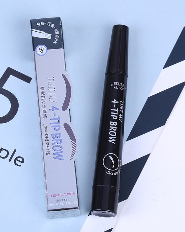 Liquid water eyebrow pencil