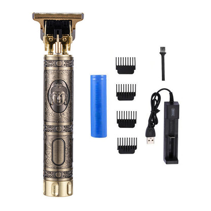 Trim Electric Metal Hair Clippers Buddha Head Dragon And Phoenix