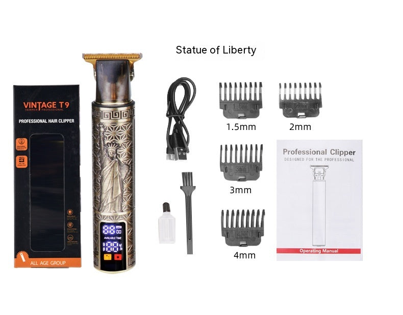 Rechargeable Large Screen Digital Display Household Electric Hair Clipper