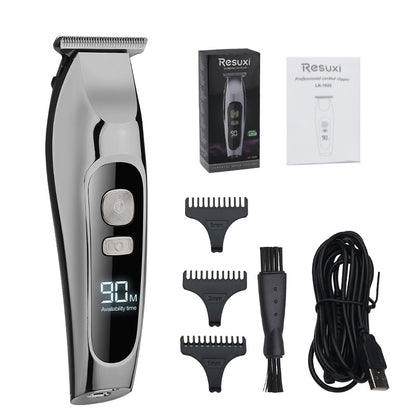 LCD Digital Display Men's Hair Clipper Electric Clipper