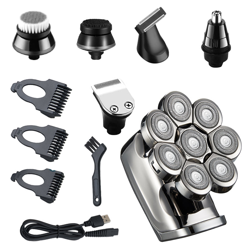 8D Multifunctional Electric Men's Shave Head Tool