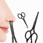 Stainless Steel Diamond Black Round Nose Hair Scissors