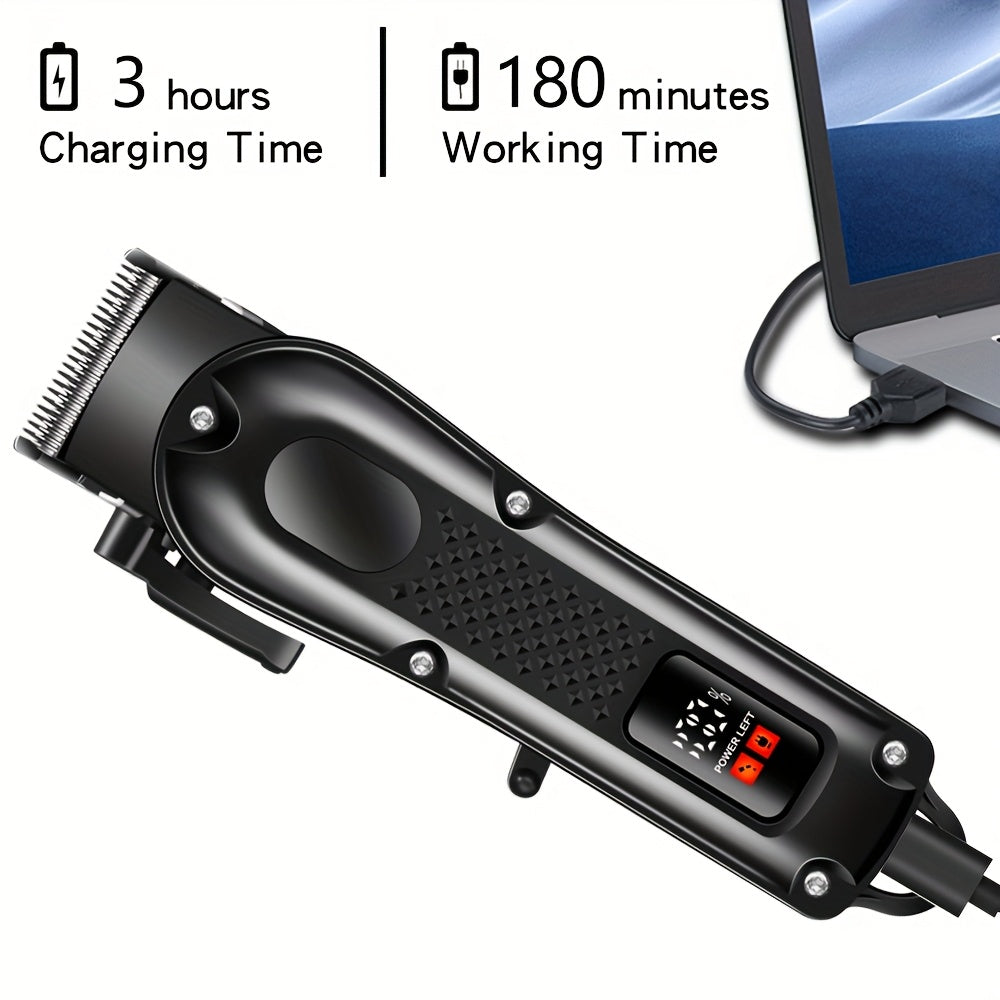 4 Pieces Electric Grooming Kit – Hair Clipper Foil Shaver Beard Trimmer Nose Trimmer