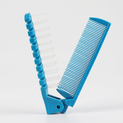 Portable Creative Double Folding Folding Comb Barrettes Supplies Comb