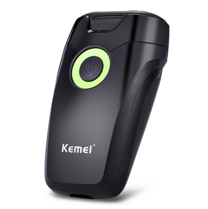 Kemei 202A Double Rotary Cutter Head Rechargeable Electric Shaver