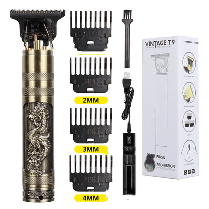 Buddha Head Dragon And Phoenix Hair Clipper Electric Push