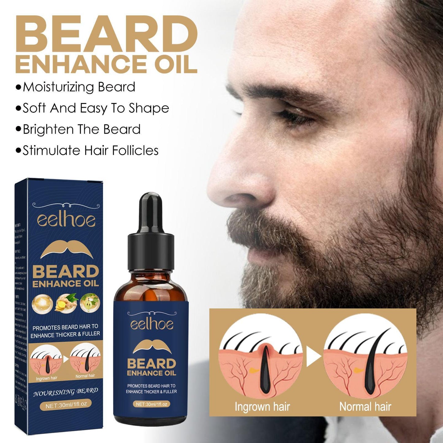 EELHOE Beard Care Oil - Strengthen And Nourish