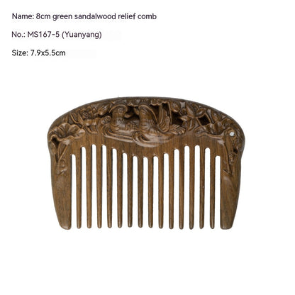 Antique Mini Sandalwood Comb Home