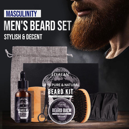 Beard Growth Kit For Men Thicker Mustache Grooming
