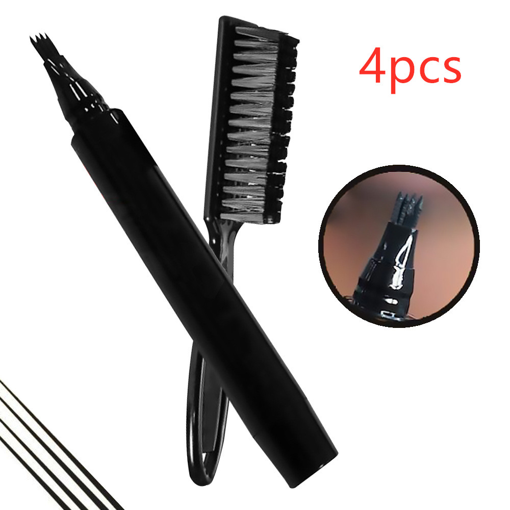 Waterproof Beard Pen Beard Filler Pencil And Brush Beard Enhancer Moustache