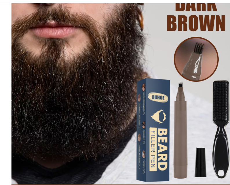 Beard Filling Pen Kit Men Waterproof Mustache Pencil Filler Shaping