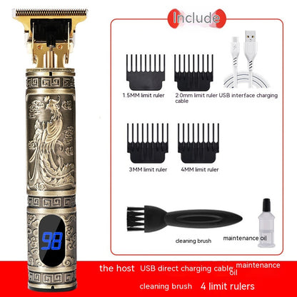 Electric Carving Hair Clipper Optical Head Electric Clipper