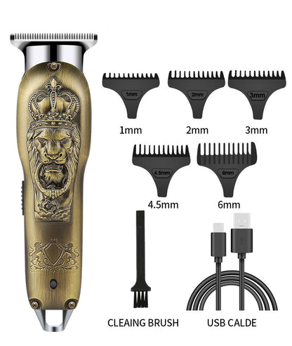 Metal Retro Oil Head Electric Hair Clipper