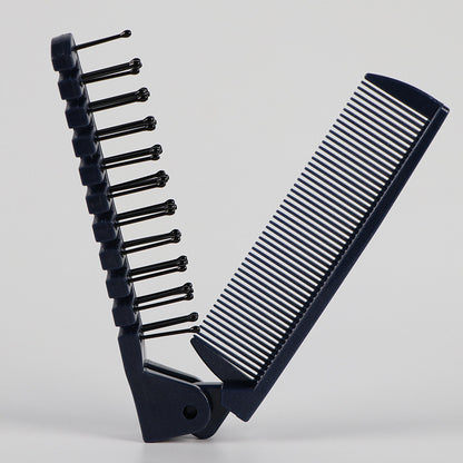 Portable Creative Double Folding Folding Comb Barrettes Supplies Comb