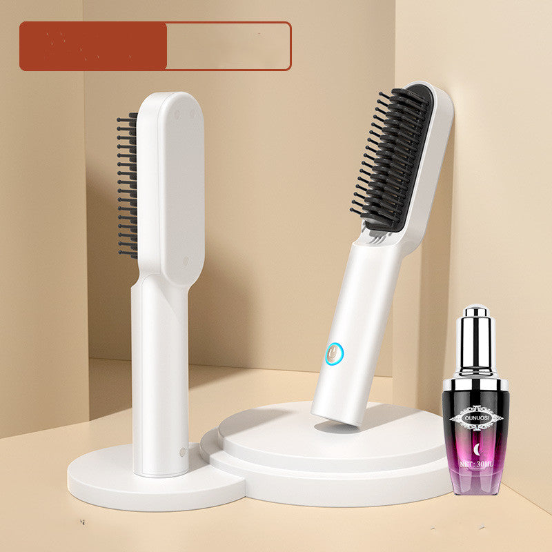 USB Portable Hot Air Comb Rechargable Professional Hair Dryer Brush