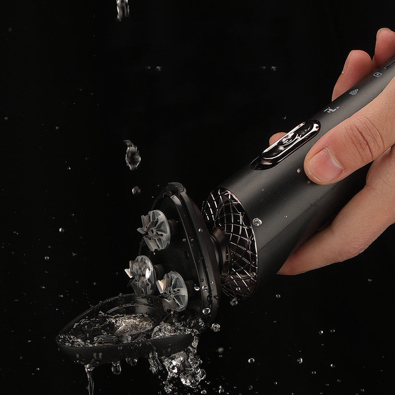 Three-blade Electric Shaver Washable Beard Knife