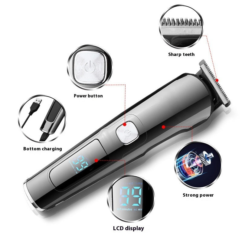 Electric Hair Scissors Oil Head Engraving