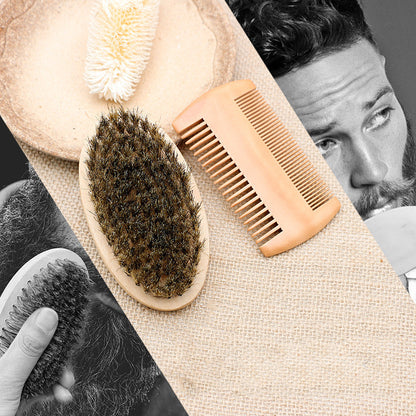 Beard Comb Double Sided Mane Oval