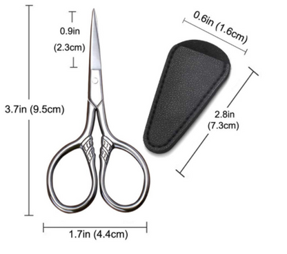 Beard Round Head Makeup Beauty Scissors