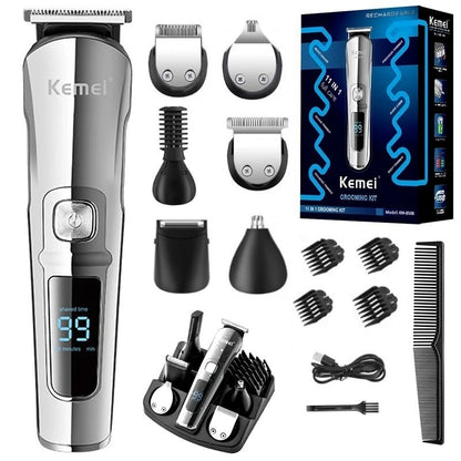 Multifunctional Six-in-one Hair Clipper Rechargeable Shaver