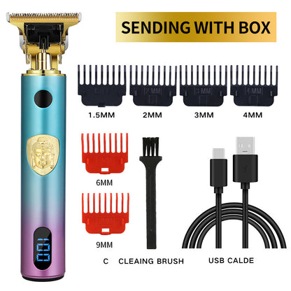 Electric Hair Clipper Electric Clipper T9 Buddha Head Carving Oil Head