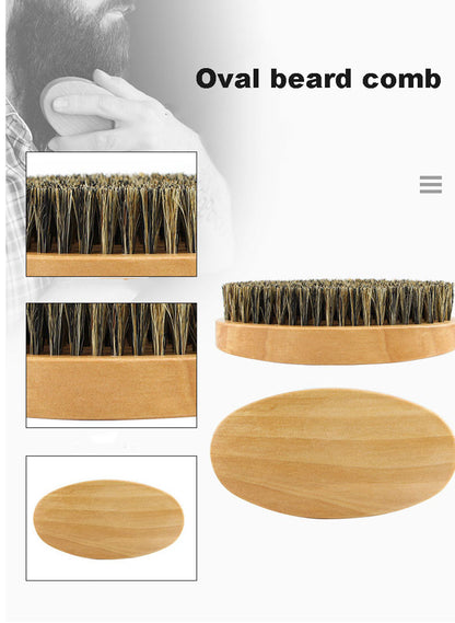 Grate Comb Pig Bristles Oval Brush Styling Comb