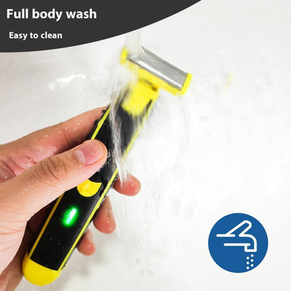 Men's Shaver USB Charging Fully Washable Shaver Leg Hair Facial Electric Shaver