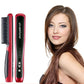 Hair straightener comb straightener