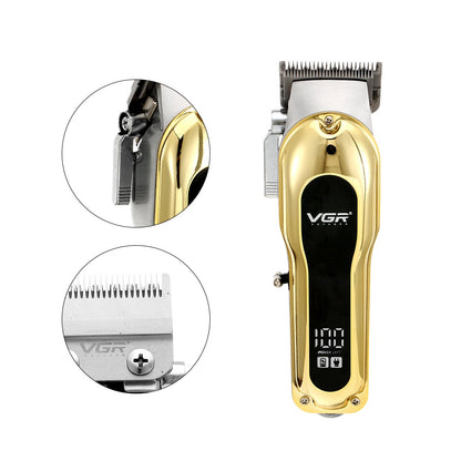 Digital Display Full Metal Body Electric Hair Clipper