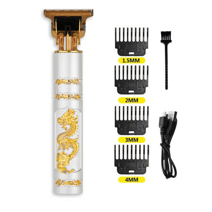 Trim Electric Metal Hair Clippers Buddha Head Dragon And Phoenix