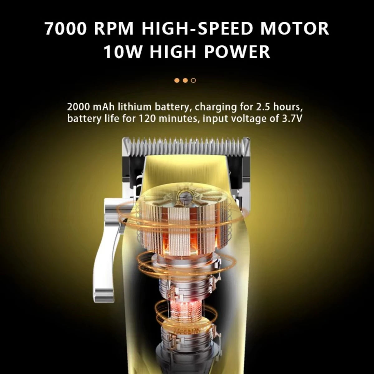 Kemei Hair Trimmers Professional Hair Cut Machine 9000 RPM KM-1698