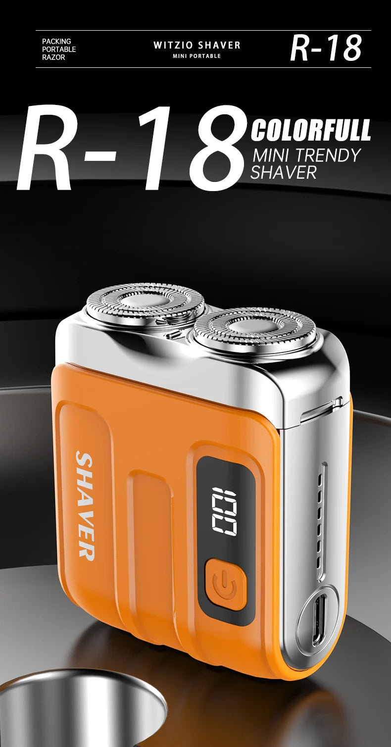 Mini Electric Smart Shaver Household Car Shaver Digital Display