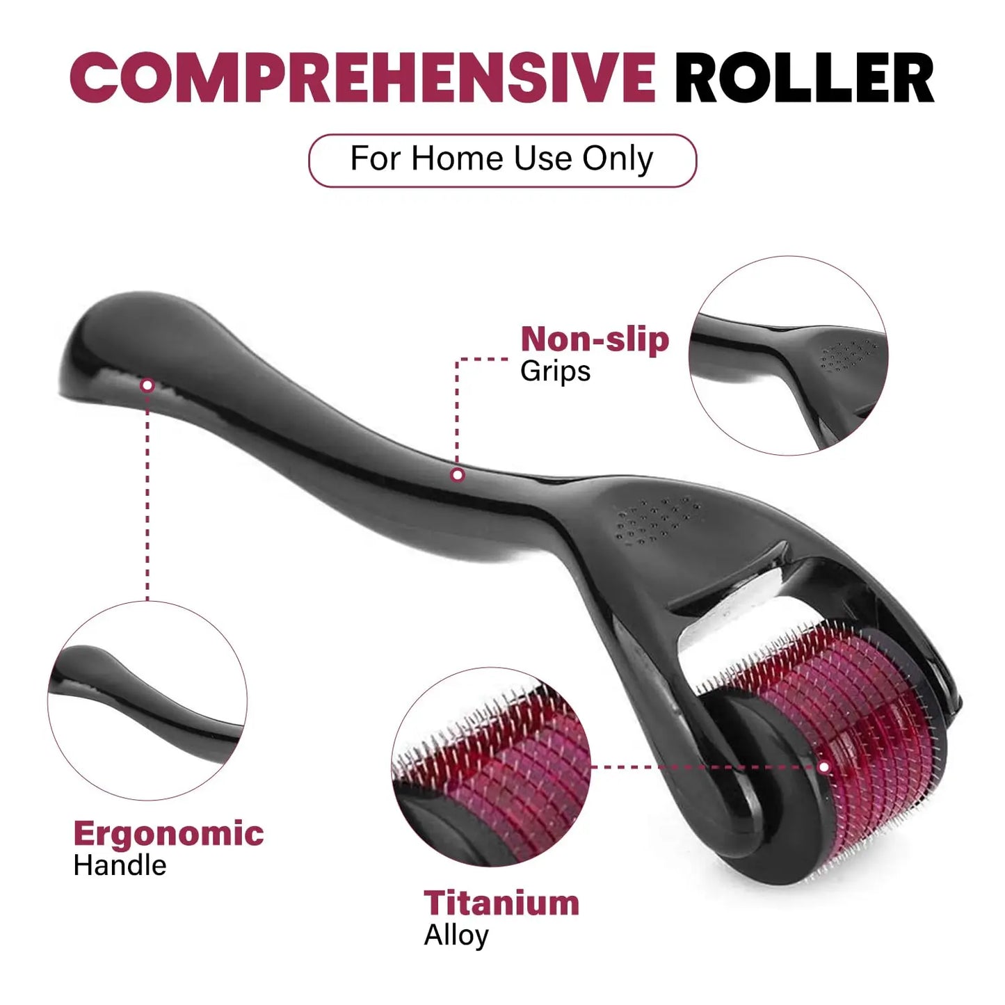 Micro Needling 540 Roller Derma Roller Professional Titanium