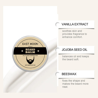 EAST MOON 60G Vanilla Beard Balm Deep Nourishment