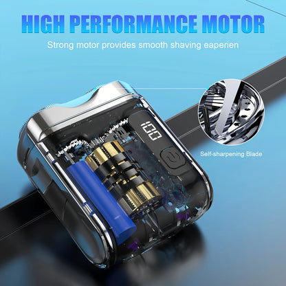 Mini Electric Smart Shaver Household Car Shaver Digital Display