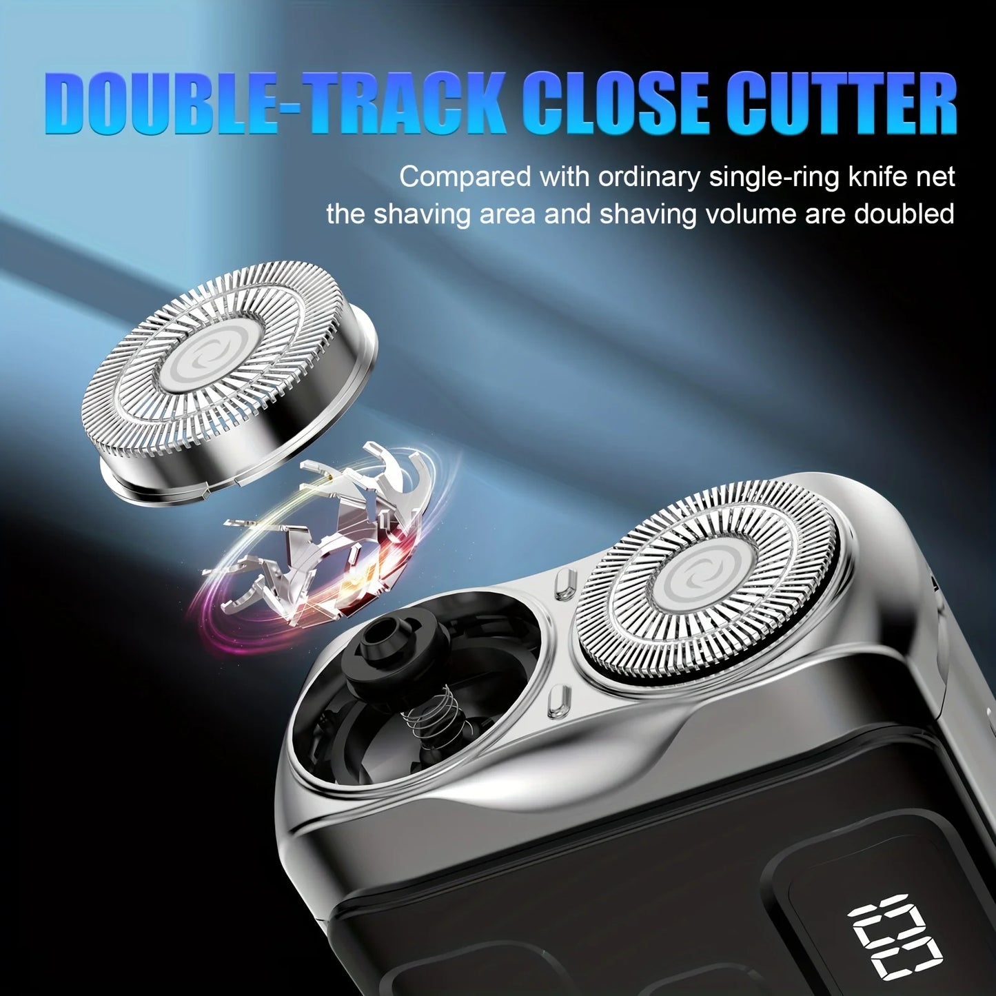 Mini Electric Smart Shaver Household Car Shaver Digital Display