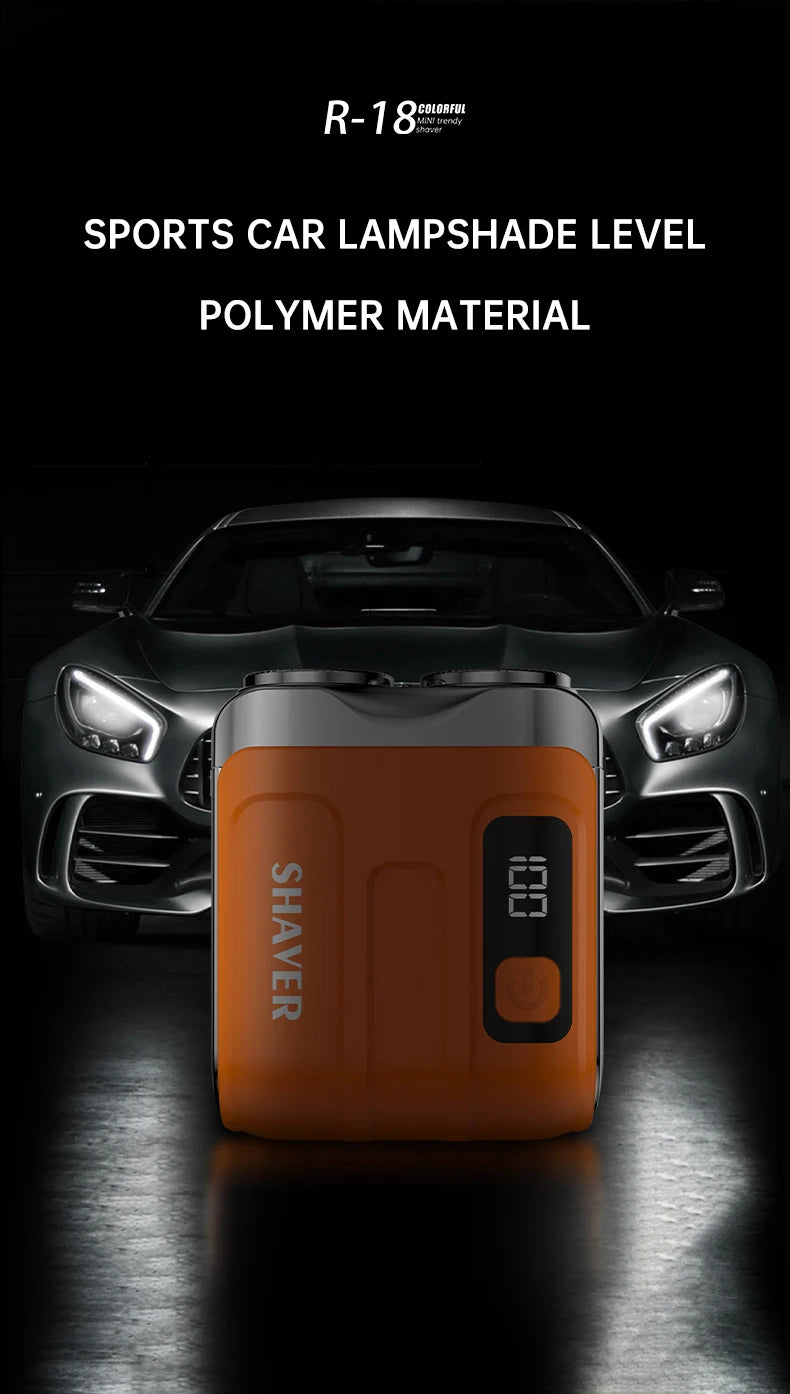 Mini Electric Smart Shaver Household Car Shaver Digital Display