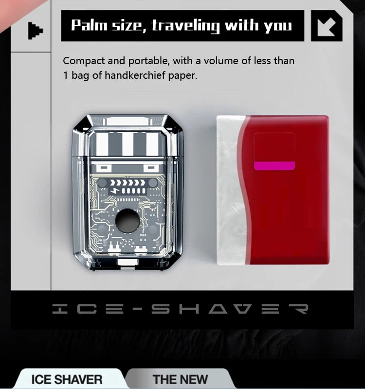 Portable mini electric men's shaver car-mounted double-head razor