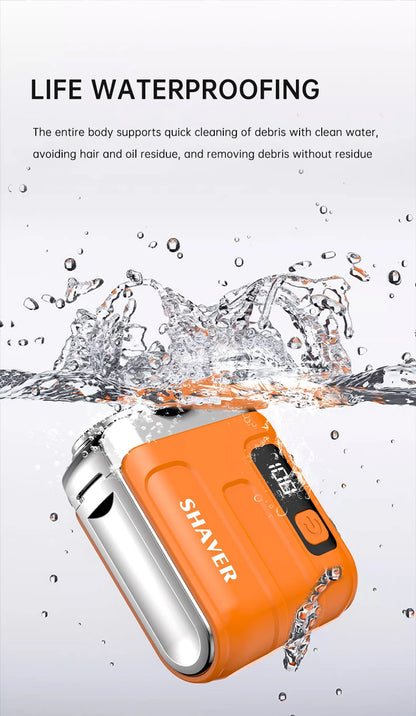 Mini Electric Smart Shaver Household Car Shaver Digital Display