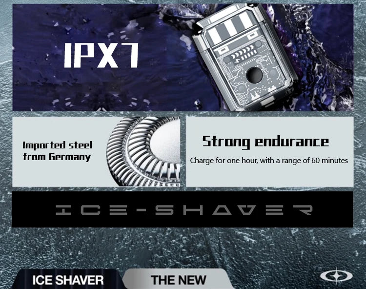Portable mini electric men's shaver car-mounted double-head razor