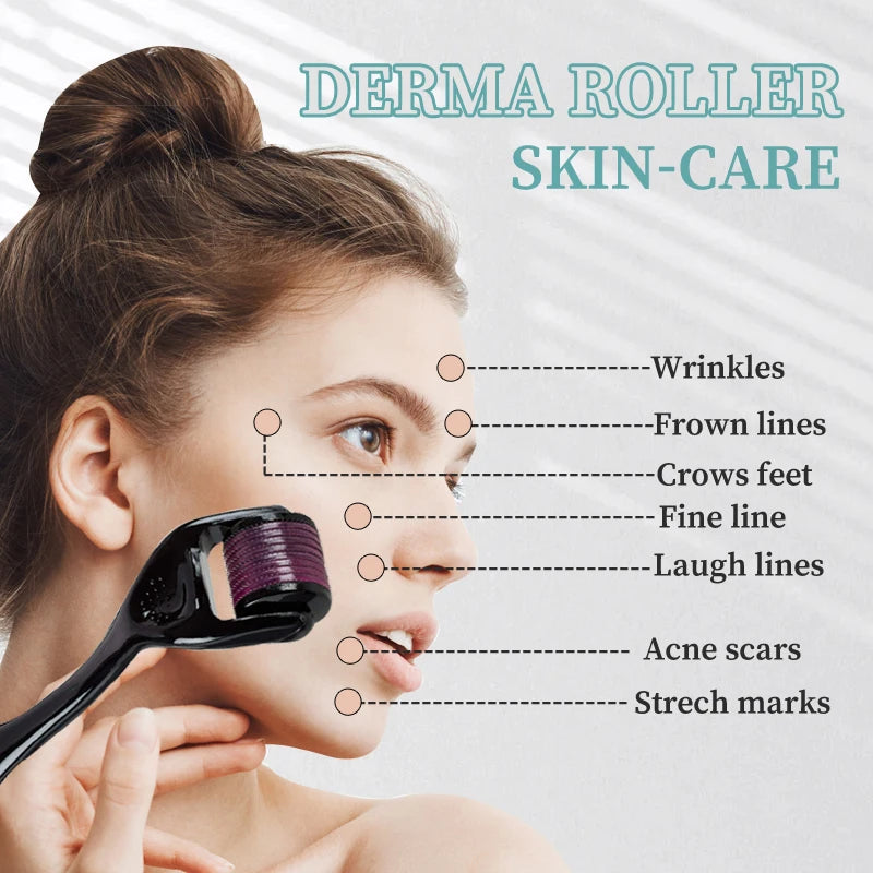 Micro Needling 540 Roller Derma Roller Professional Titanium