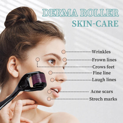 Micro Needling 540 Roller Derma Roller Professional Titanium