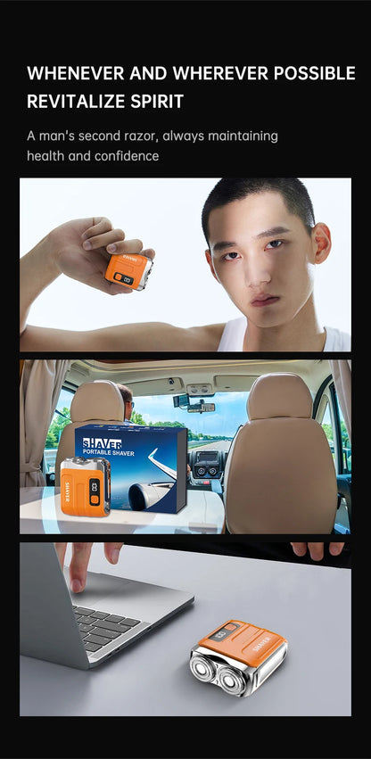 Mini Electric Smart Shaver Household Car Shaver Digital Display