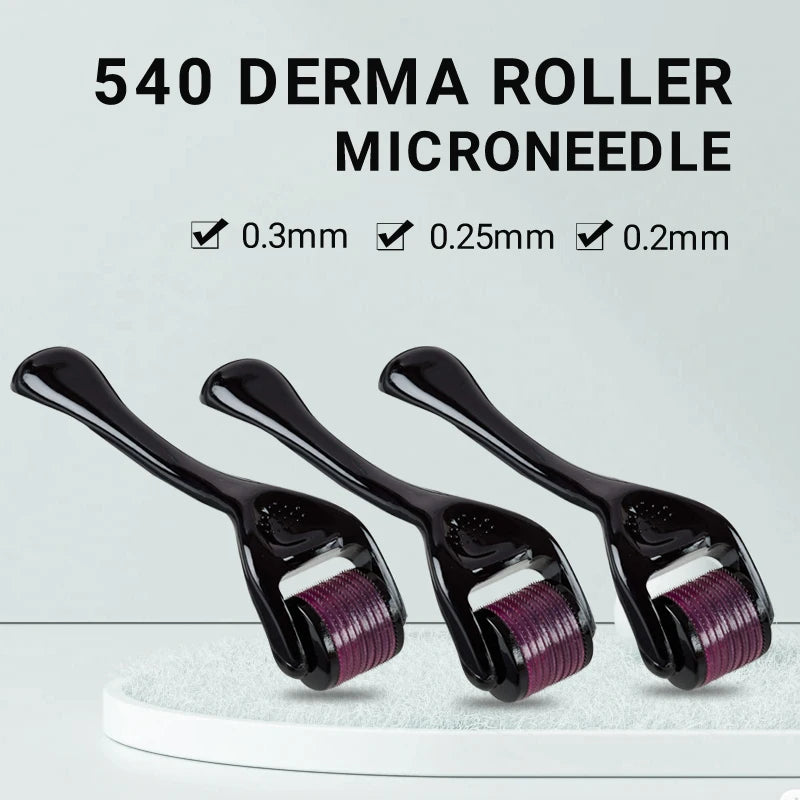Micro Needling 540 Roller Derma Roller Professional Titanium