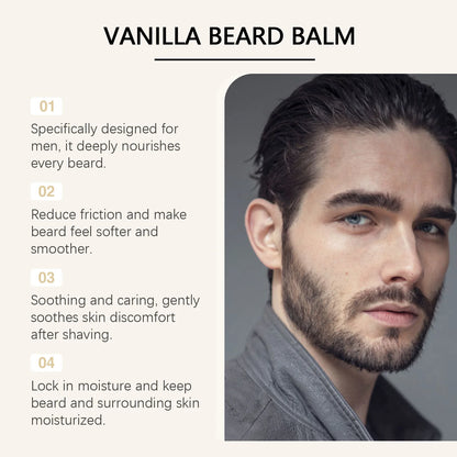 EAST MOON 60G Vanilla Beard Balm Deep Nourishment