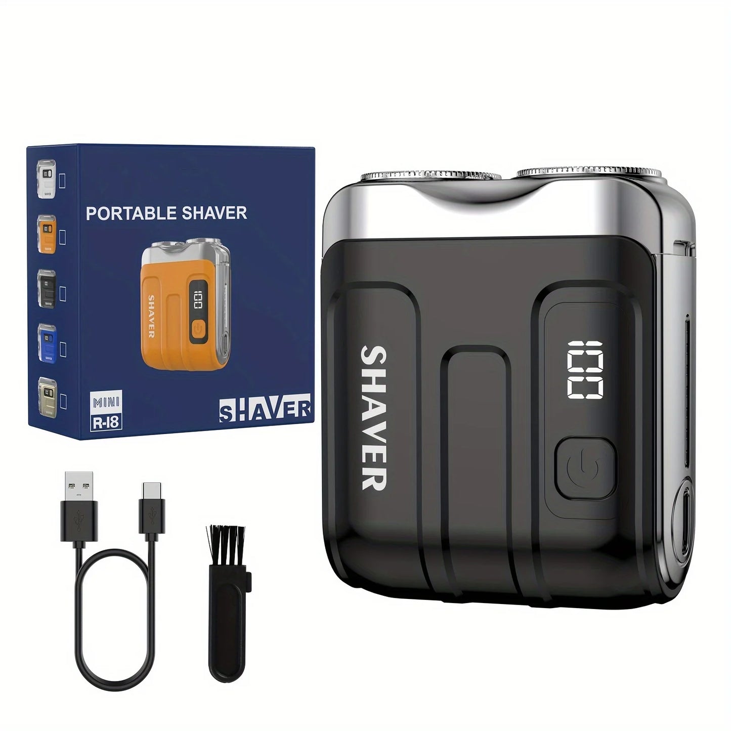 Mini Electric Smart Shaver Household Car Shaver Digital Display