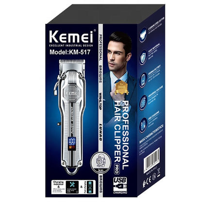 Full Metal Cord Cordless Barber Hair Clipper Professional Hair Trimmer