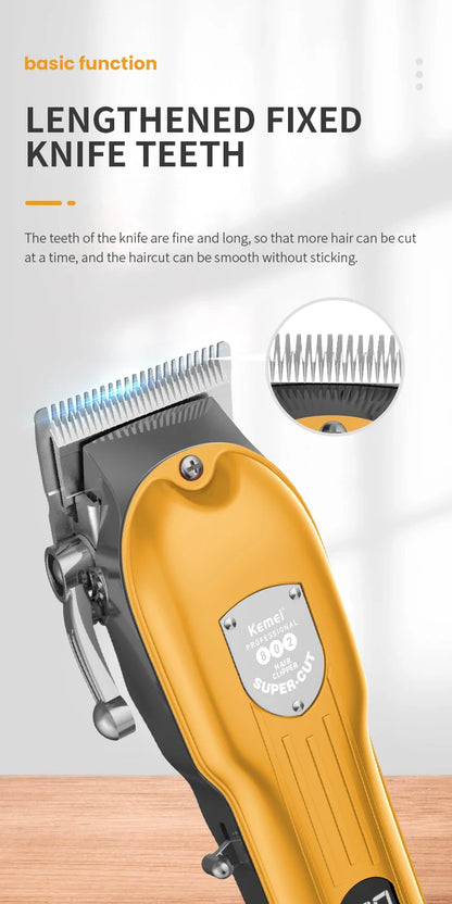 Kemei 10W Powerful Professional Hair Clippers Men All Metal